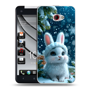 Пластиковый чехол на HTC Butterfly S с принтом Новый год
