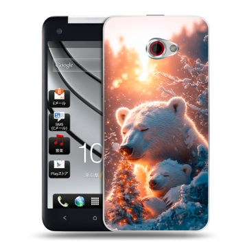 Пластиковый чехол на HTC Butterfly S с принтом Новый год Пластиковый чехол на HTC Butterfly S с принтом Новый год