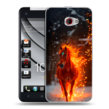 Пластиковый чехол на HTC Butterfly S с принтом Новый год Пластиковый чехол на HTC Butterfly S с принтом Новый год