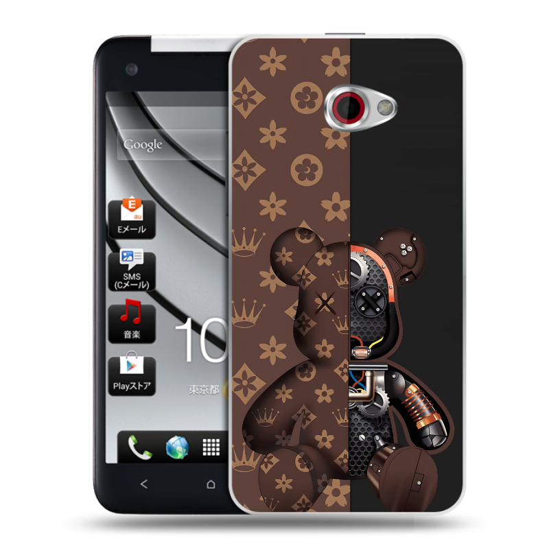 Пластиковый чехол на HTC Butterfly S с принтом Луи робот Пластиковый чехол на HTC Butterfly S с принтом Луи робот