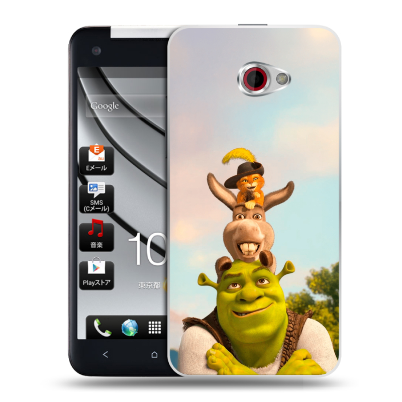 Пластиковый чехол на HTC Butterfly S с принтом Шрек Shrek Пластиковый чехол на HTC Butterfly S с принтом Шрек Shrek