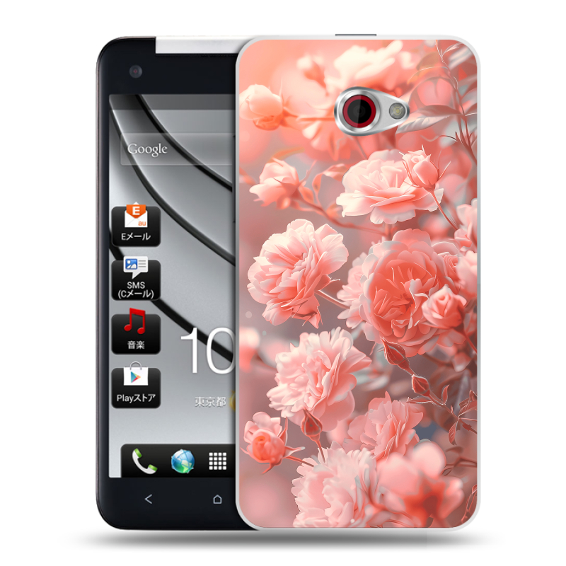 Пластиковый чехол на HTC Butterfly S с принтом Розы цветы Пластиковый чехол на HTC Butterfly S с принтом Розы цветы