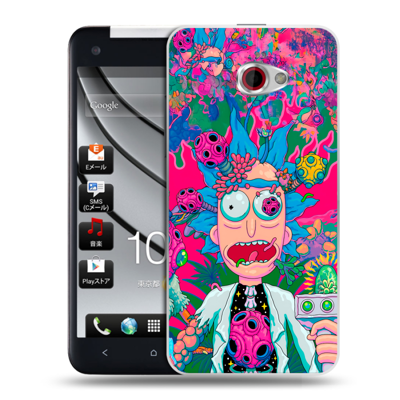 Пластиковый чехол на HTC Butterfly S с принтом Рик и Морти Rick Morty Пластиковый чехол на HTC Butterfly S с принтом Рик и Морти Rick Morty