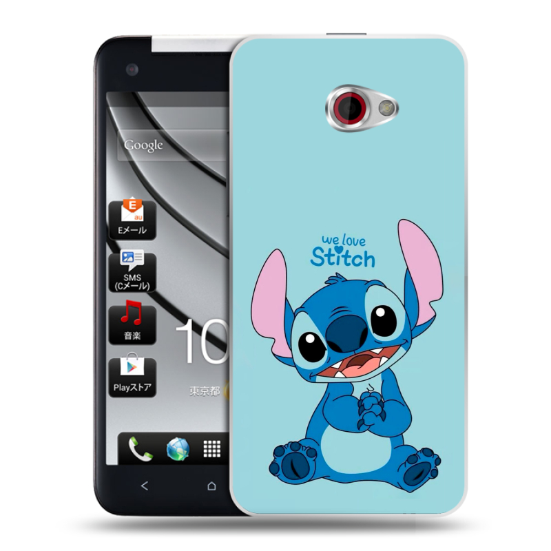Пластиковый чехол на HTC Butterfly S с принтом Лило и Стич Пластиковый чехол на HTC Butterfly S с принтом Лило и Стич