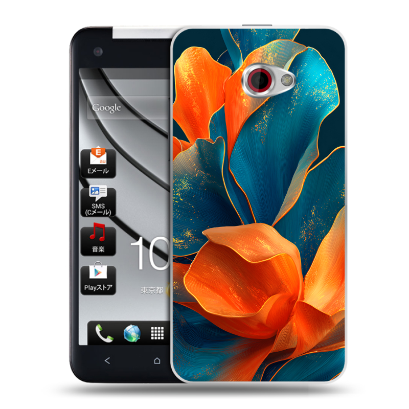 Пластиковый чехол на HTC Butterfly S с принтом Цветы Пластиковый чехол на HTC Butterfly S с принтом Цветы
