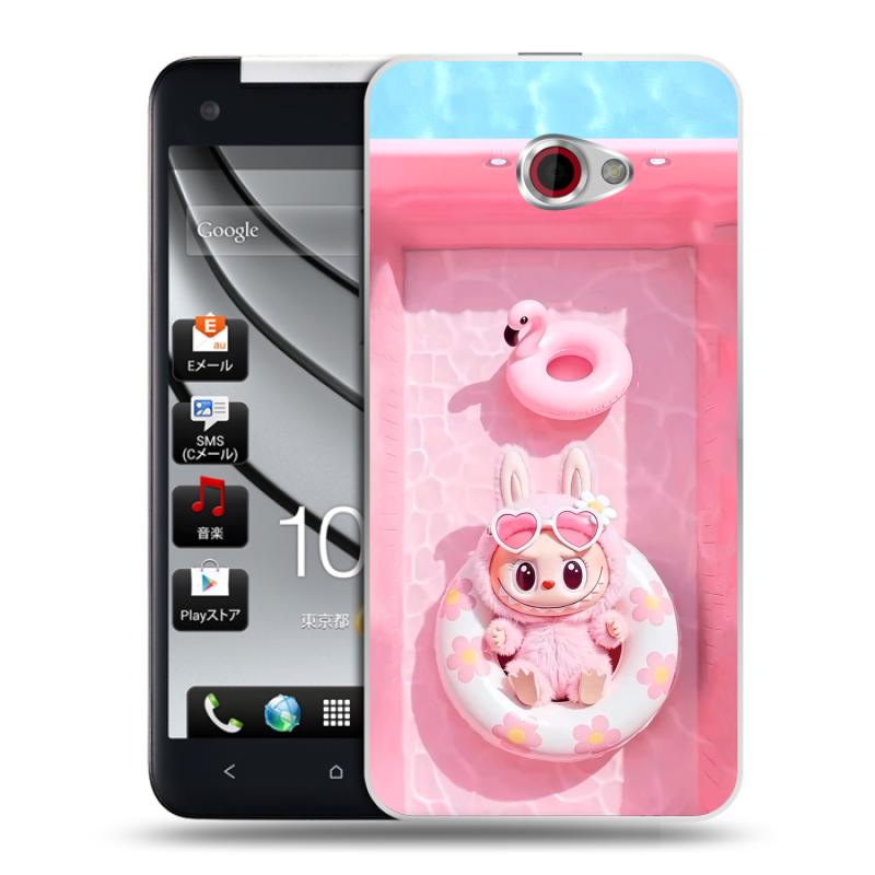 Пластиковый чехол на HTC Butterfly S с принтом Labubu Лабубу Пластиковый чехол на HTC Butterfly S с принтом Labubu Лабубу