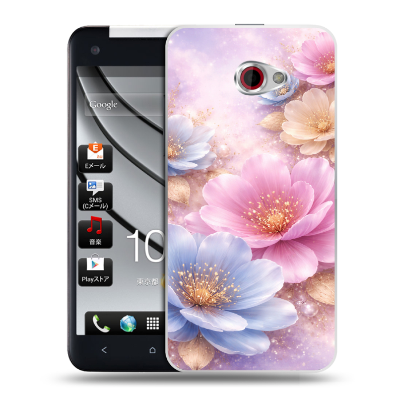 Пластиковый чехол на HTC Butterfly S с принтом женский Пластиковый чехол на HTC Butterfly S с принтом женский