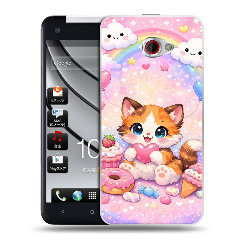Пластиковый чехол на HTC Butterfly S с принтом для девочек Пластиковый чехол на HTC Butterfly S с принтом для девочек