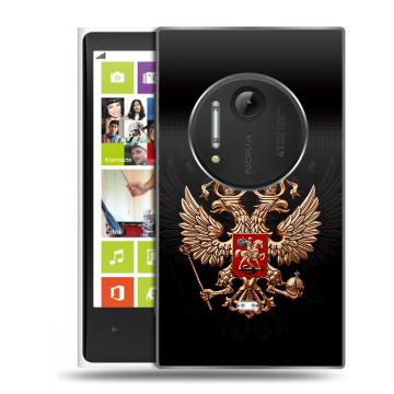 Силиконовый чехол на Nokia Lumia 1020 с принтом Герб России Силиконовый чехол на Nokia Lumia 1020 с принтом Герб России