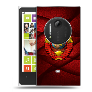 Силиконовый чехол на Nokia Lumia 1020 с принтом Герб СССР Силиконовый чехол на Nokia Lumia 1020 с принтом Герб СССР