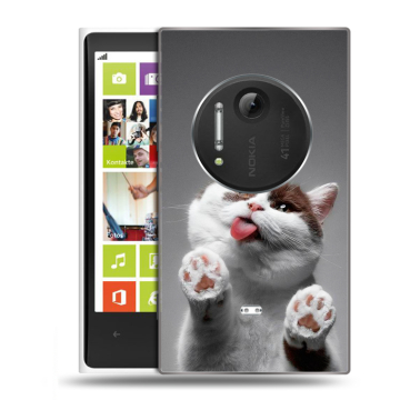 Силиконовый чехол на Nokia Lumia 1020 с принтом Коты Силиконовый чехол на Nokia Lumia 1020 с принтом Коты