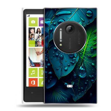 Силиконовый чехол на Nokia Lumia 1020 с принтом Листья Силиконовый чехол на Nokia Lumia 1020 с принтом Листья