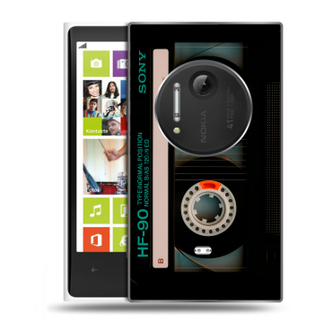 Силиконовый чехол на Nokia Lumia 1020 с принтом Кассета Силиконовый чехол на Nokia Lumia 1020 с принтом Кассета