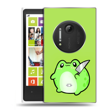 Силиконовый чехол на Nokia Lumia 1020 с принтом Лягушенок