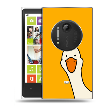 Силиконовый чехол на Nokia Lumia 1020 с принтом Утка