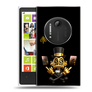 Силиконовый чехол на Nokia Lumia 1020 с принтом Золотой скрудж макдак