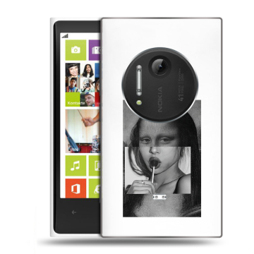 Силиконовый чехол на Nokia Lumia 1020 с принтом Мона Лиза Силиконовый чехол на Nokia Lumia 1020 с принтом Мона Лиза