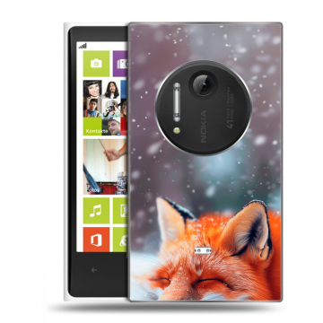 Силиконовый чехол на Nokia Lumia 1020 с принтом лиса Силиконовый чехол на Nokia Lumia 1020 с принтом лиса