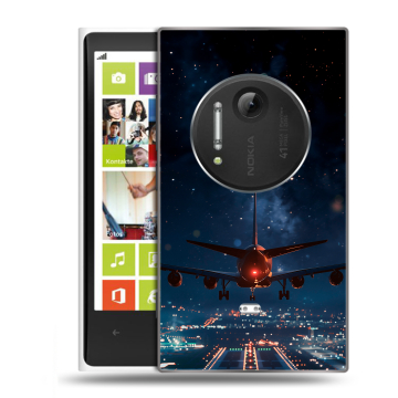 Силиконовый чехол на Nokia Lumia 1020 с принтом самолет Силиконовый чехол на Nokia Lumia 1020 с принтом самолет