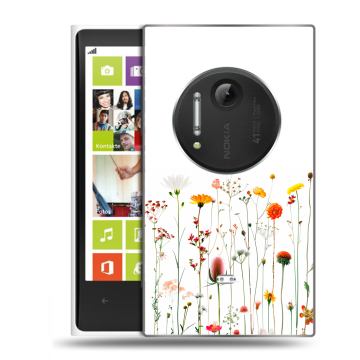 Силиконовый чехол на Nokia Lumia 1020 с принтом цветы Силиконовый чехол на Nokia Lumia 1020 с принтом цветы