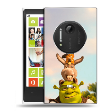 Силиконовый чехол на Nokia Lumia 1020 с принтом Шрек Shrek