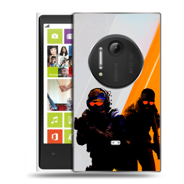 Силиконовый чехол на Nokia Lumia 1020 с принтом Контер страйк Counter strike