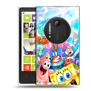 Силиконовый чехол на Nokia Lumia 1020 с принтом спанчбоб спанч боб Силиконовый чехол на Nokia Lumia 1020 с принтом спанчбоб спанч боб