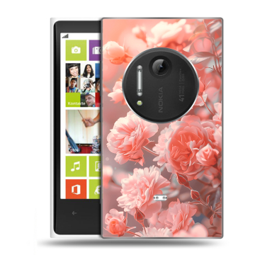 Силиконовый чехол на Nokia Lumia 1020 с принтом Розы цветы