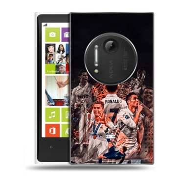 Силиконовый чехол на Nokia Lumia 1020 с принтом Реал Роналдо Real Ronaldo