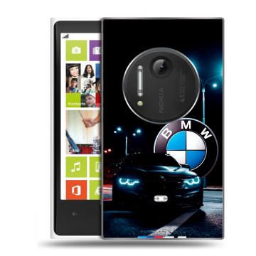 Силиконовый чехол на Nokia Lumia 1020 с принтом БМВ BMW