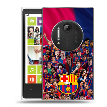 Силиконовый чехол на Nokia Lumia 1020 с принтом Барселона Barcelona
