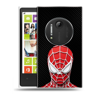 Силиконовый чехол на Nokia Lumia 1020 с принтом человек паук spiderman