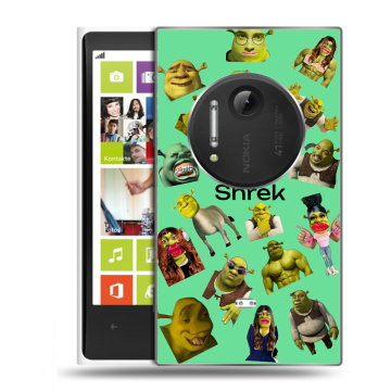 Силиконовый чехол на Nokia Lumia 1020 с принтом Шрек Shrek