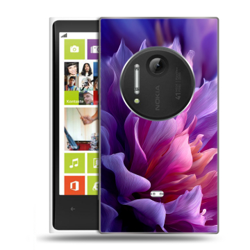 Силиконовый чехол на Nokia Lumia 1020 с принтом женский цветы Силиконовый чехол на Nokia Lumia 1020 с принтом женский цветы