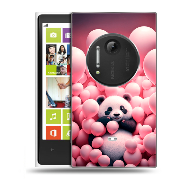 Силиконовый чехол на Nokia Lumia 1020 с принтом Панда