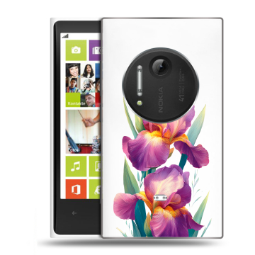 Силиконовый чехол на Nokia Lumia 1020 с принтом Цветы орхидеи