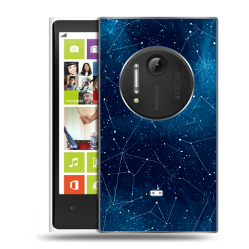 Силиконовый чехол на Nokia Lumia 1020 с принтом Космос звезды