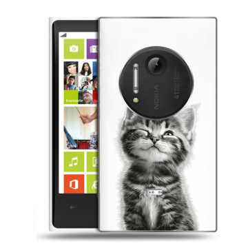 Силиконовый чехол на Nokia Lumia 1020 с принтом Котенок Силиконовый чехол на Nokia Lumia 1020 с принтом Котенок