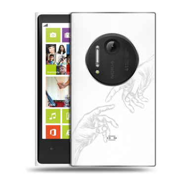 Силиконовый чехол на Nokia Lumia 1020 с принтом Сотворение мира