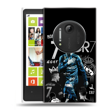 Силиконовый чехол на Nokia Lumia 1020 с принтом Реал Роналдо