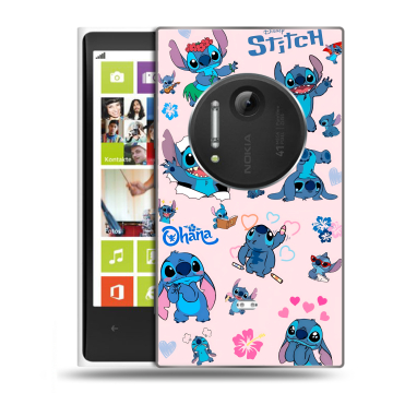 Силиконовый чехол на Nokia Lumia 1020 с принтом Лило и Стич Силиконовый чехол на Nokia Lumia 1020 с принтом Лило и Стич
