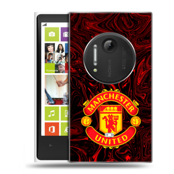 Силиконовый чехол на Nokia Lumia 1020 с принтом Manchester United