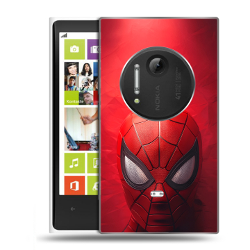 Силиконовый чехол на Nokia Lumia 1020 с принтом Spiderman Человек паук Силиконовый чехол на Nokia Lumia 1020 с принтом Spiderman Человек паук