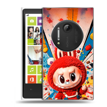 Силиконовый чехол на Nokia Lumia 1020 с принтом Labubu Лабубу