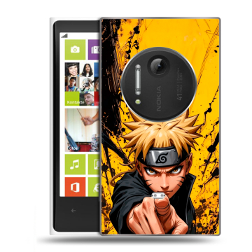 Силиконовый чехол на Nokia Lumia 1020 с принтом Naruto Наруто