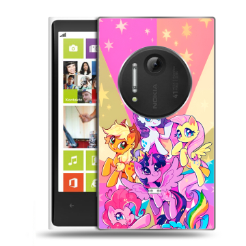 Силиконовый чехол на Nokia Lumia 1020 с принтом My little pony Дружба чудо
