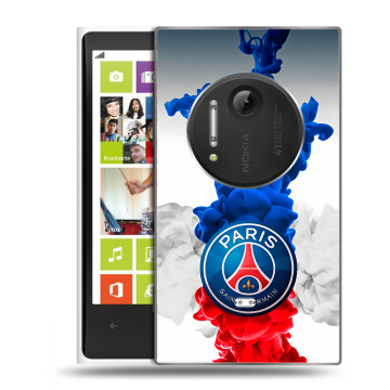 Силиконовый чехол на Nokia Lumia 1020 с принтом PSG ПСЖ