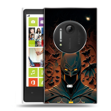Силиконовый чехол на Nokia Lumia 1020 с принтом Batman Бэтмен