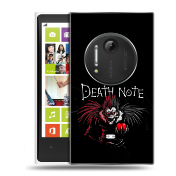 Силиконовый чехол на Nokia Lumia 1020 с принтом Death note Тетрадь смерти