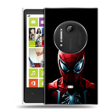 Силиконовый чехол на Nokia Lumia 1020 с принтом Spiderman Человек паук